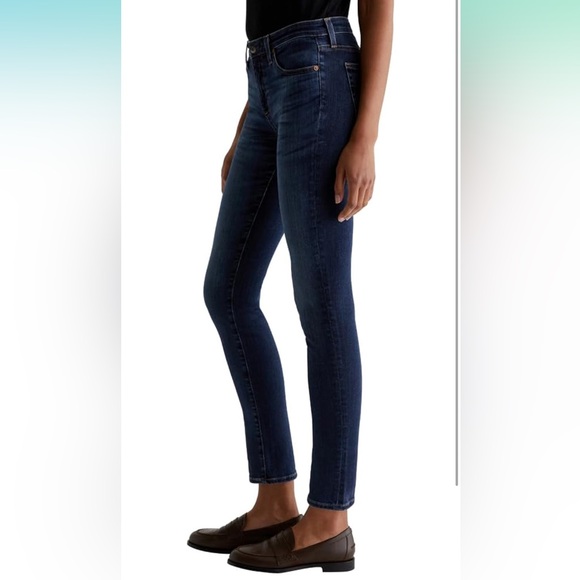 AG The Prima Mid Rise Cigarette Dark Blue Denim Jean Size 31 Women’s - Picture 3 of 11